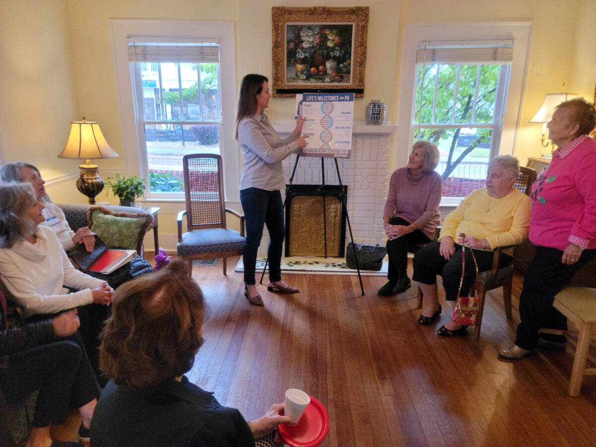 Alpharetta First United Methodist Church teaching a group of seniors how to better protect their data.